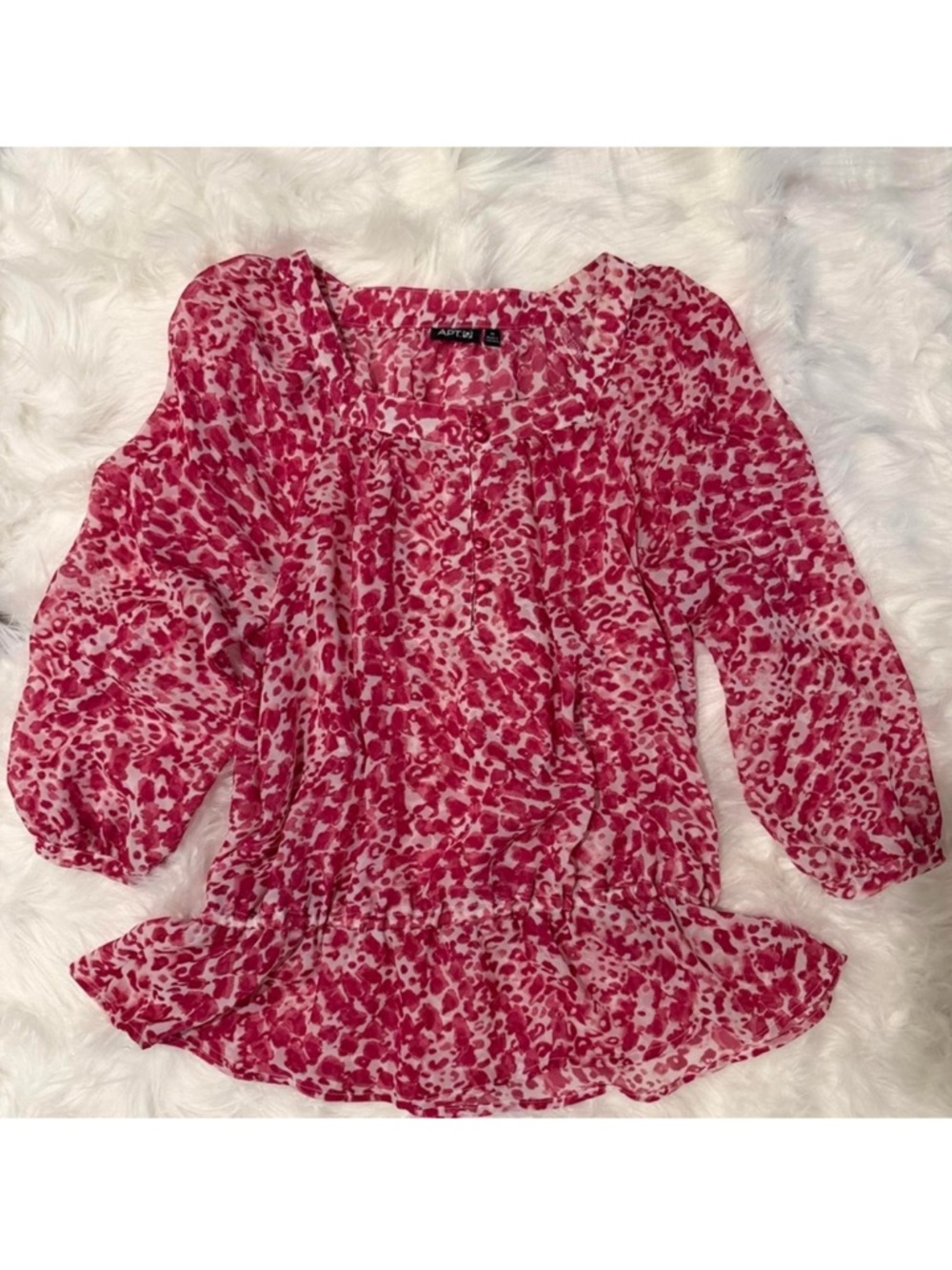Apt. 9 Vibrant Pink Blouse